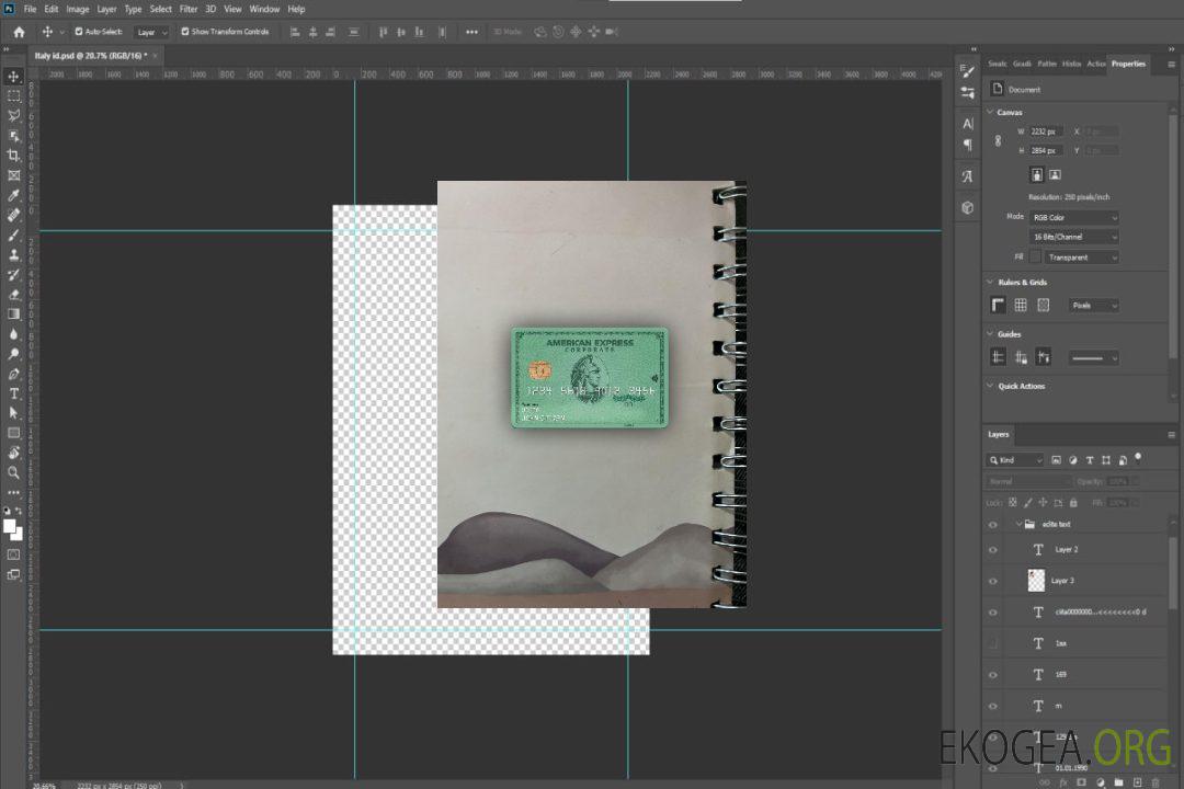 USA Heritage Bank AMEX carte verte avant photolook template